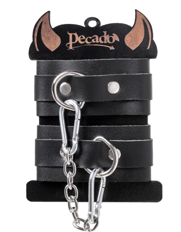 Кожаные наручники-браслеты Pecado